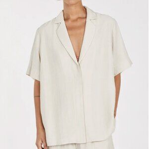 NWT DISSH SHANIYA NATURAL LINEN BLEND SHIRT